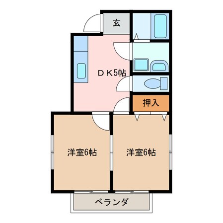 ハイツ海馬の物件間取画像